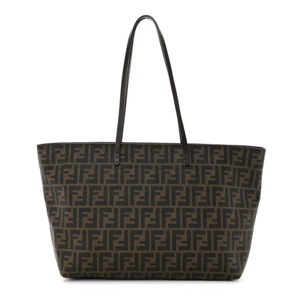 Fendi Zucca Spalmati Medium Roll Tote Tobacco Viola 1 of 16