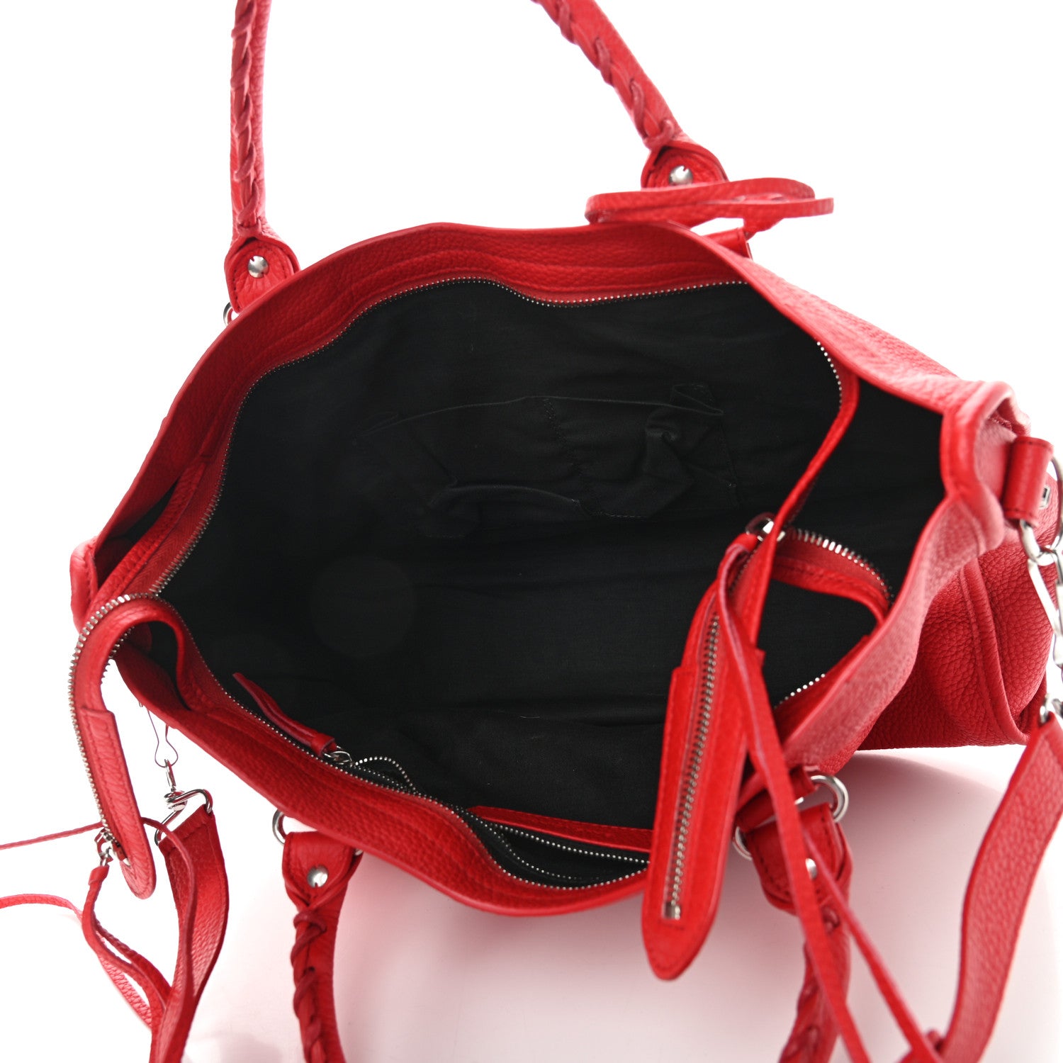 Balenciaga Vibrato Calfskin Classic Silver Hardware City Rouge Cerise 4 of 8