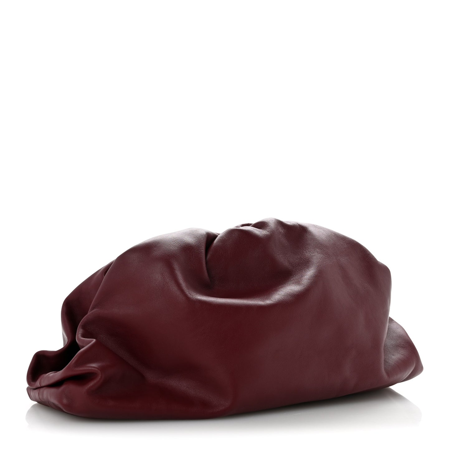 Smooth Butter Calf The Pouch Oversized Clutch Bordeaux