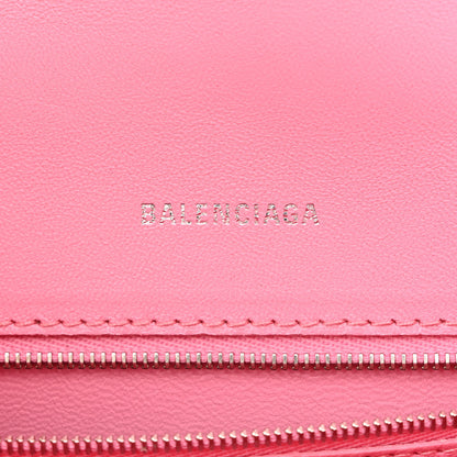 Balenciaga Calfskin Crocodile Embossed Degrade Small Hourglass Top Handle Bag Sweet Pink 6 of 12