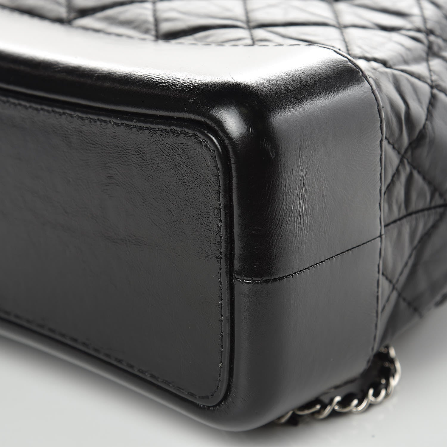 Chanel Aged Calfskin Quilted Gabrielle Backpack Black 10 of 10