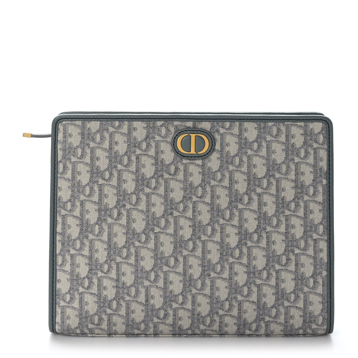 Christian Dior Oblique Medium 30 Montaigne Pouch Grey 1 of 8