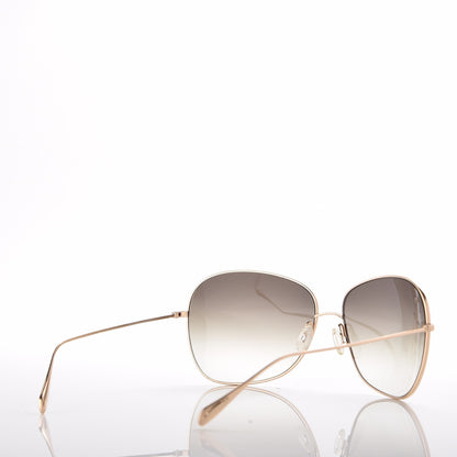 Oliver Peoples Titanium Elsie Aviator Sunglasses Gold 4 of 8