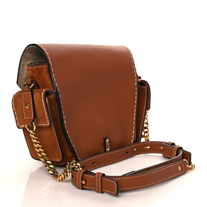 Chloe Calfskin Suede Small Jodie Camera Bag Caramel 3 of 9