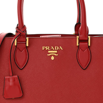 Prada Saffiano Soft Calfskin Tote Fuoco 8 of 11
