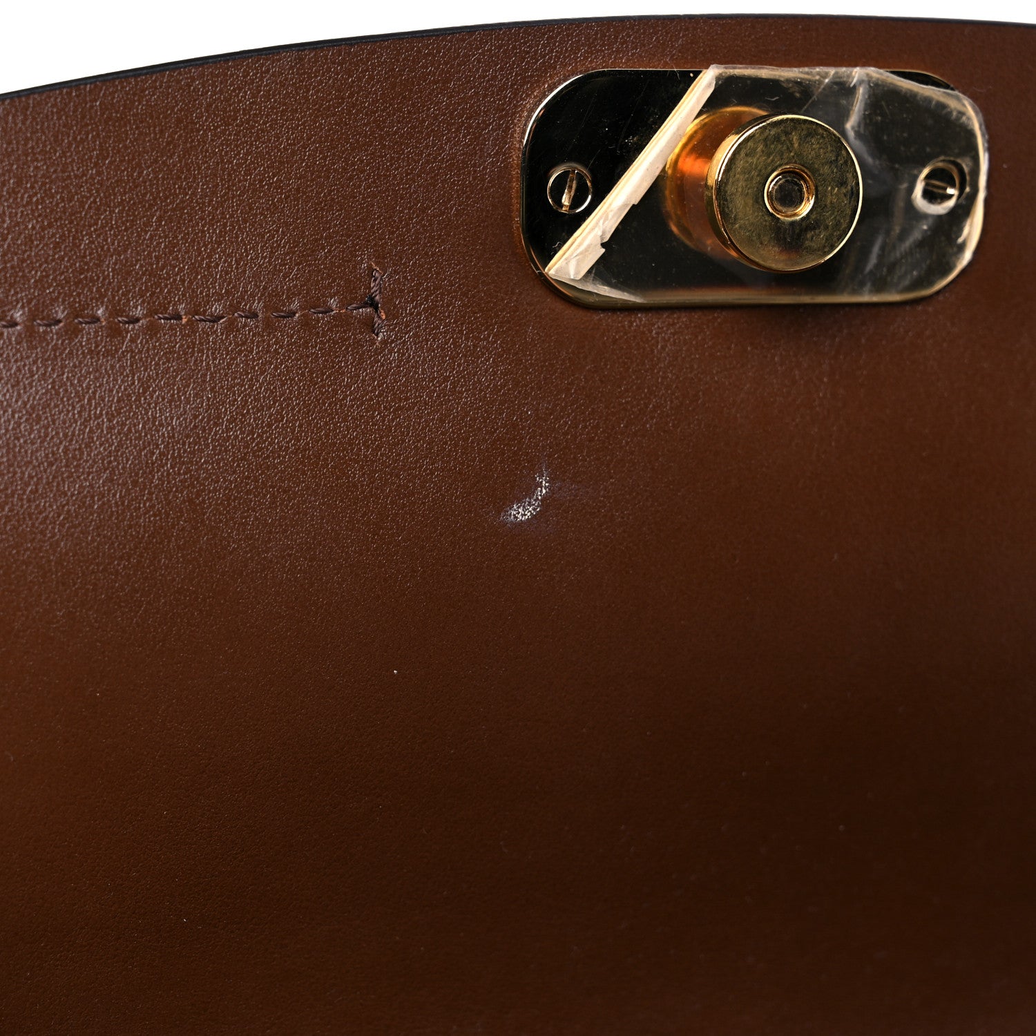 Chloe Calfskin Suede Medium C Shoulder Bag Sharp Brown 10 of 10