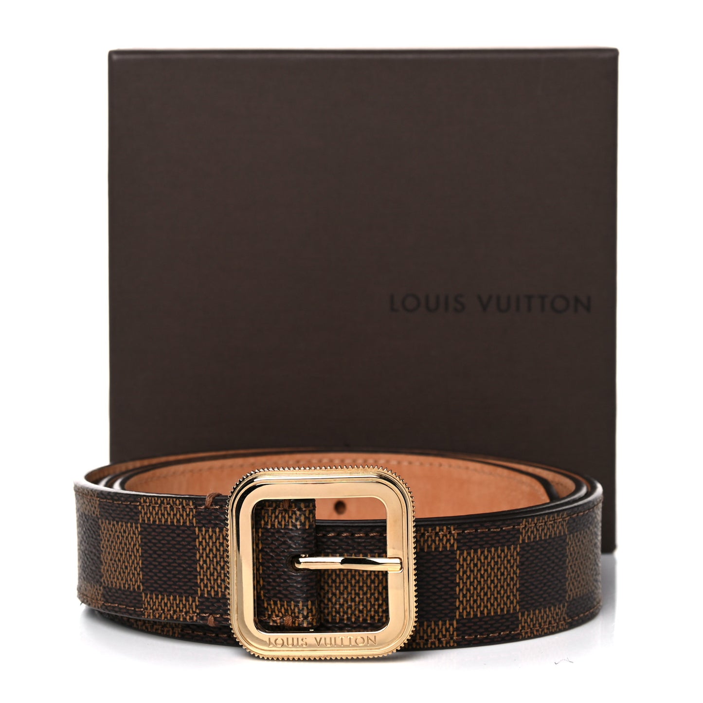 Damier Ebene Tresor Belt 90 36