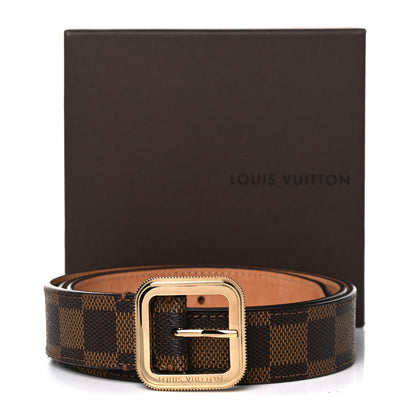 Louis Vuitton Damier Ebene Tresor Belt 90 36 7 of 7