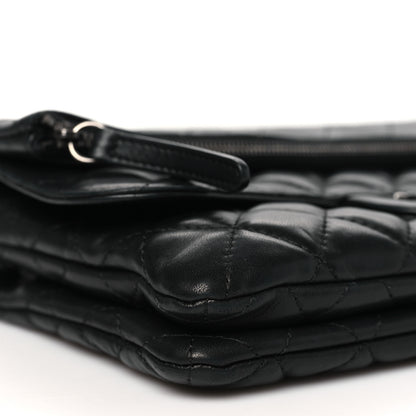 Chanel Lambskin Quilted Mini Multi Flap Bag Black 9 of 12