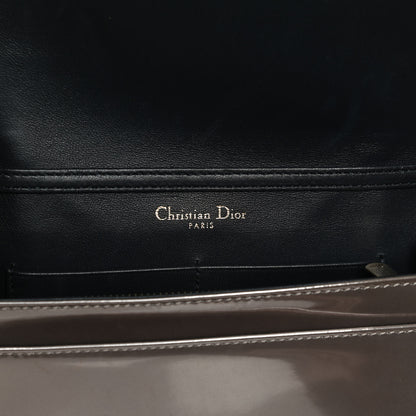 Christian Dior Metallic Patent Micro-Cannage Diorama Wallet on Chain Pouch Hyper Pink 6 of 13