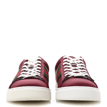 Gucci Econyl Nylon Diva Crocodile Web Mens Ace Sneakers 8 Rosso Ancora Vert 3 of 9