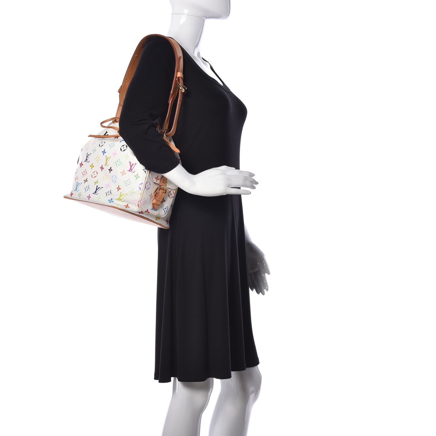 Monogram Multicolor Petit Noe White
