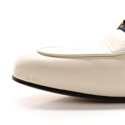 Gucci Malaga Kid Web Womens Princetown Slippers 37 Mystic White 11 of 14