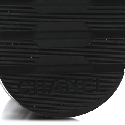 Chanel Shiny Calfskin Quilted Lace Up Combat Boots 36 Black 7 of 10
