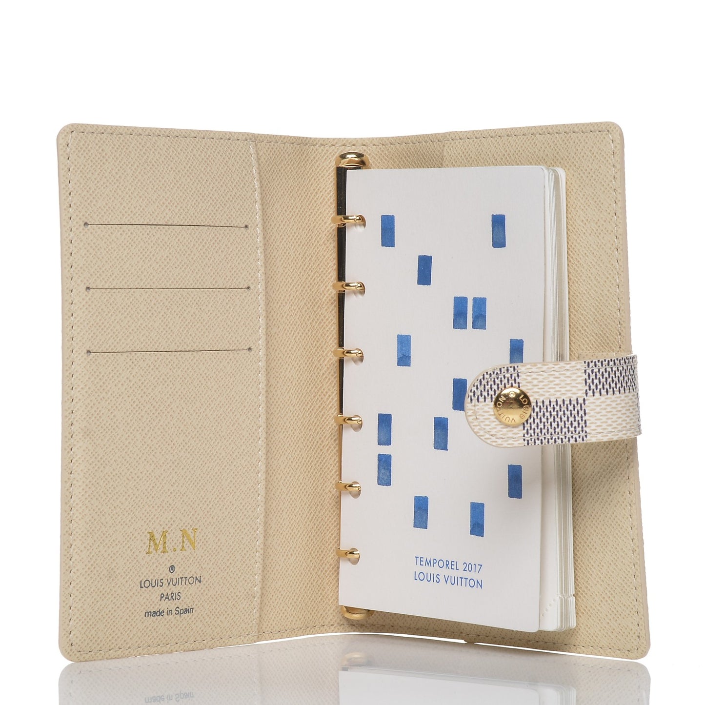 Damier Azur Small Ring Agenda Cover