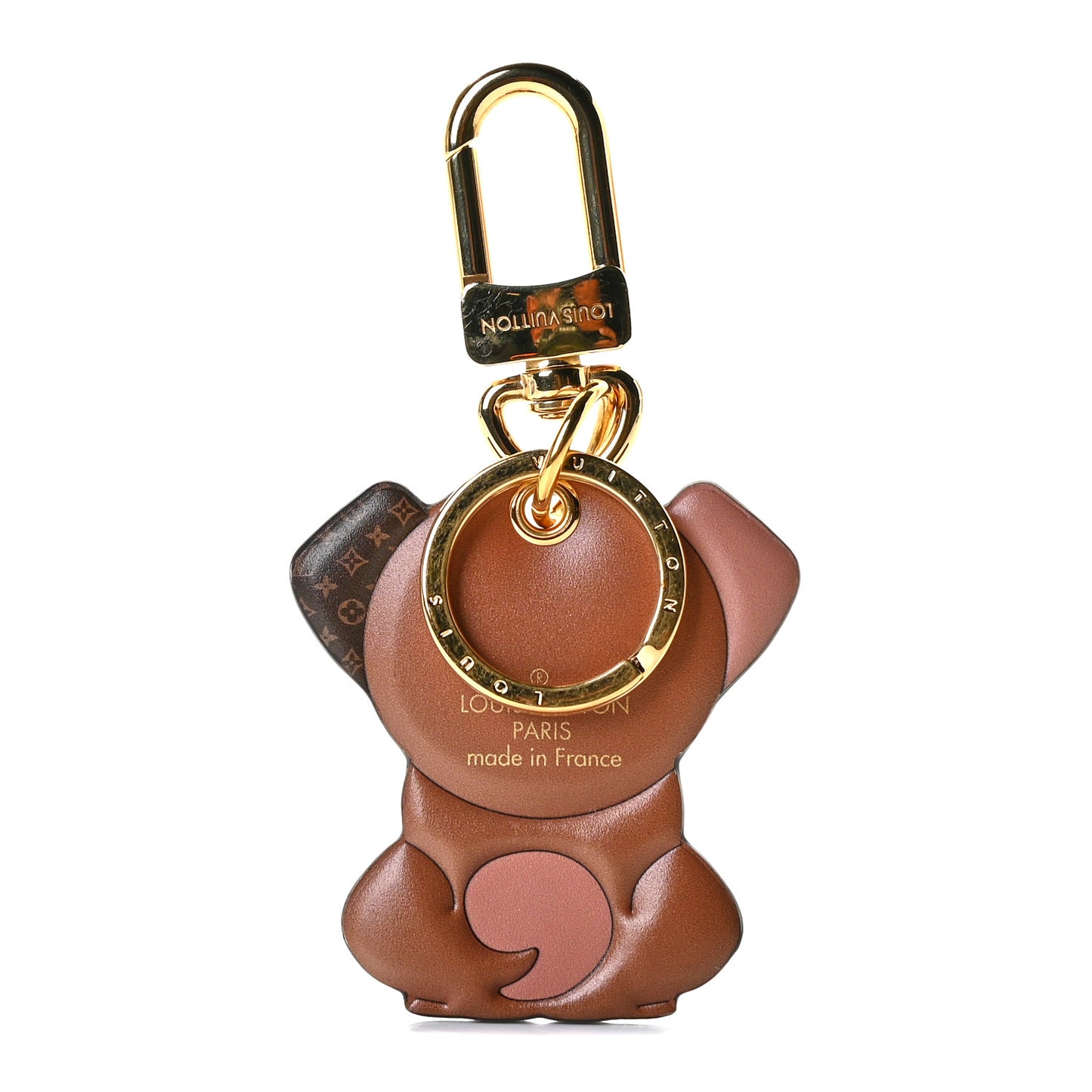 Monogram Puppy Bag Charm Key Holder