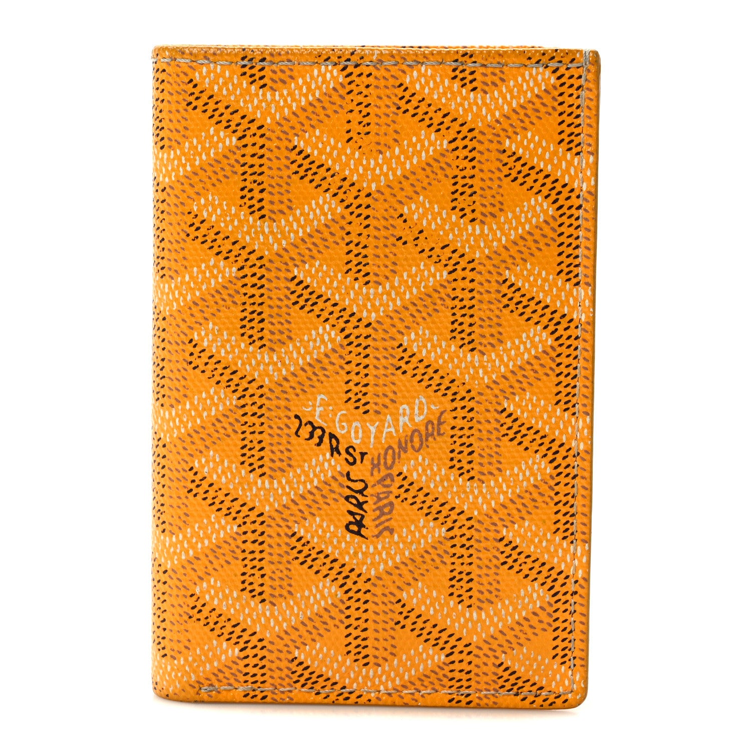 Goyard Goyardine Saint Pierre Card Holder Yellow 1 of 7