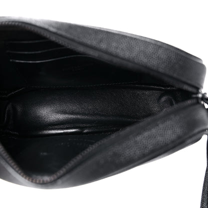 Saint Laurent Grain De Poudre Matelasse Monogram Mini Lou Camera Bag Black 5 of 15