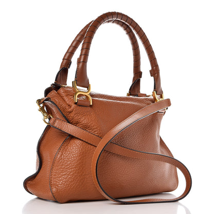 Chloe Calfskin Medium Marcie Satchel Tan 4 of 14