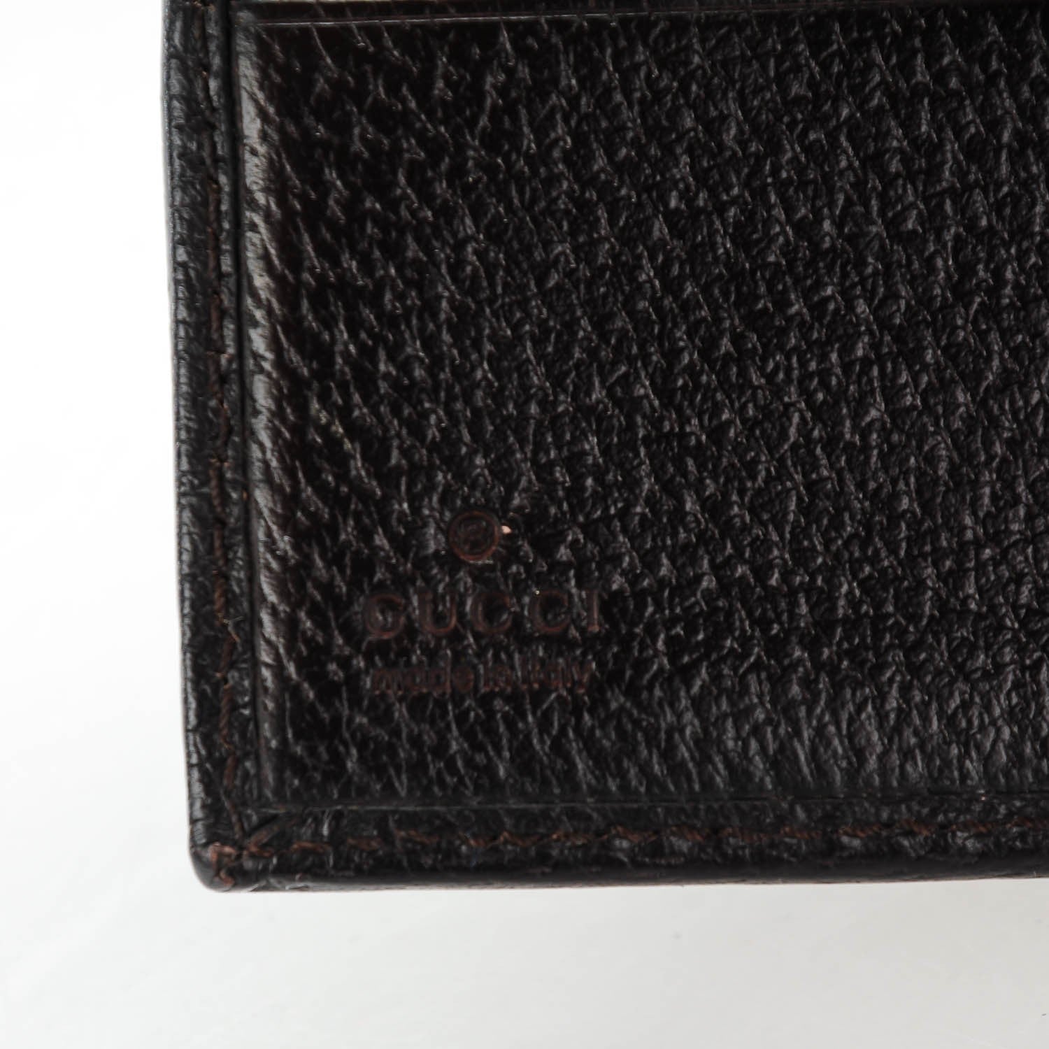 Gucci Monogram Bamboo French Wallet Dark Brown 6 of 7