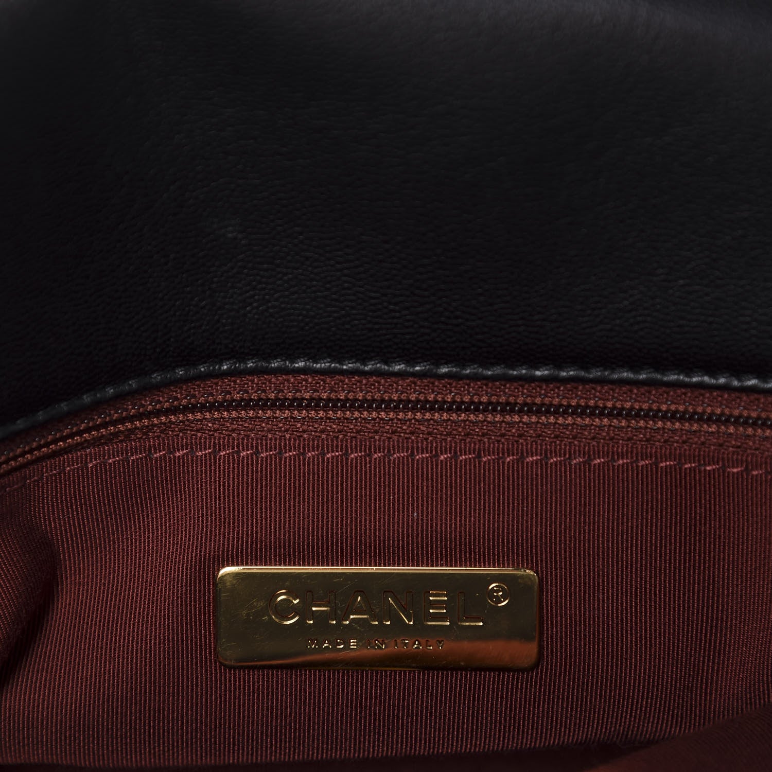 Chanel Goatskin Quilted Maxi 19 Flap Black 8 of 11