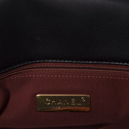 Chanel Goatskin Quilted Maxi 19 Flap Black 8 of 11