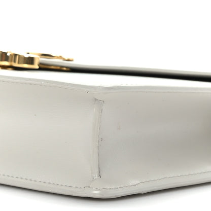 Celine Shiny Calfskin Triomphe Wallet on Chain Chalk 7 of 7