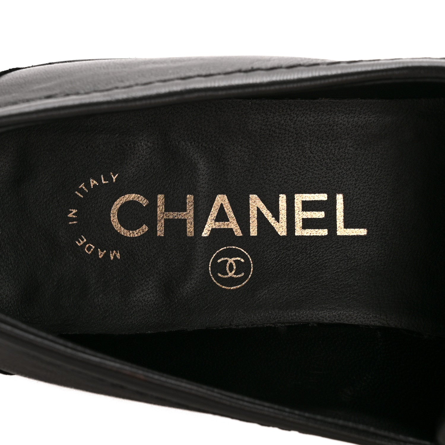 Chanel Lambskin Quilted CC Turnlock Loafers 38.5 Black 8 of 13