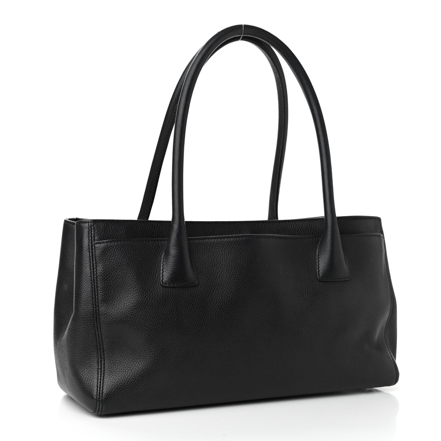 Chanel Calfskin Small Cerf Executive Shopper Tote Black 3 of 11