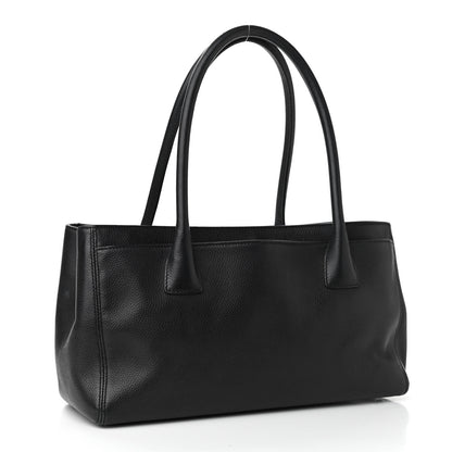 Chanel Calfskin Small Cerf Executive Shopper Tote Black 3 of 11