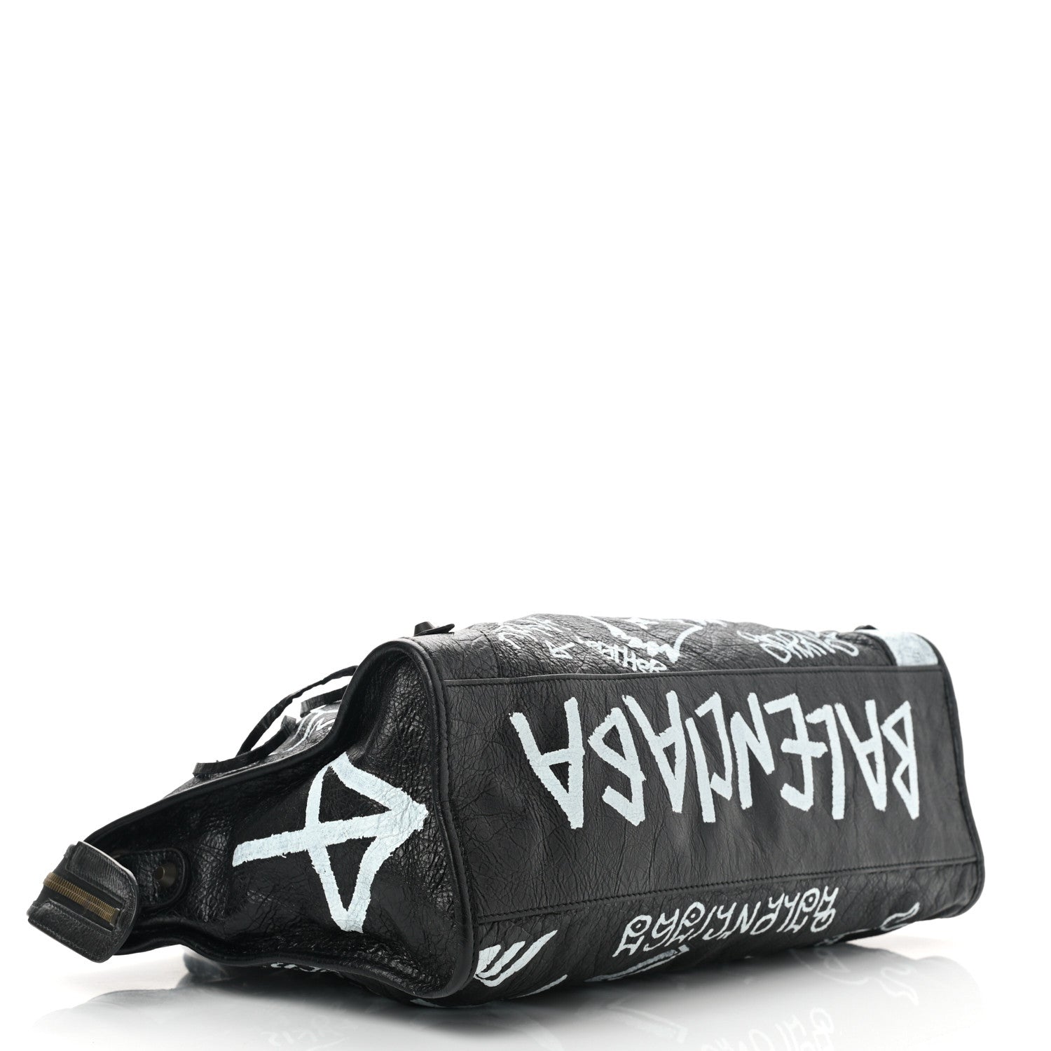 Balenciaga Agneau Arena Graffiti All Over Classic Hardware City Black White 4 of 10
