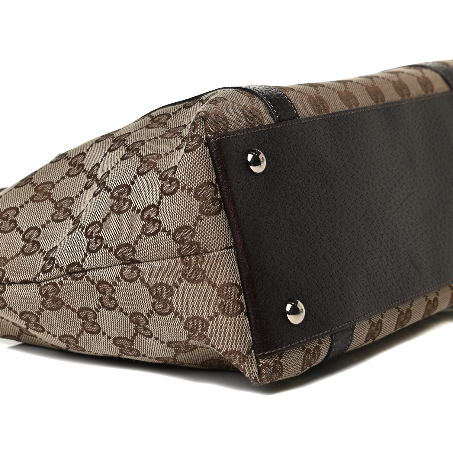 Gucci Monogram Medium Abbey Tote Dark Brown 10 of 20