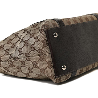 Gucci Monogram Medium Abbey Tote Dark Brown 10 of 20