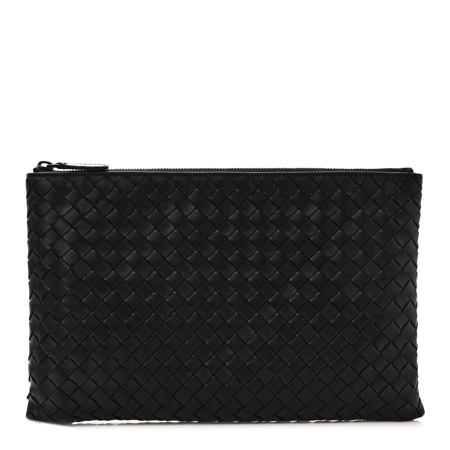 Bottega Veneta Nappa Intrecciato Zip Pouch Black 1 of 6