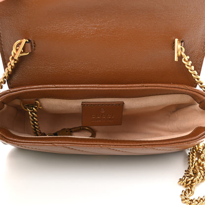 Gucci Azalea Calfskin Matelasse Diagonal Super Mini GG Marmont Shoulder Bag Cuir 5 of 9