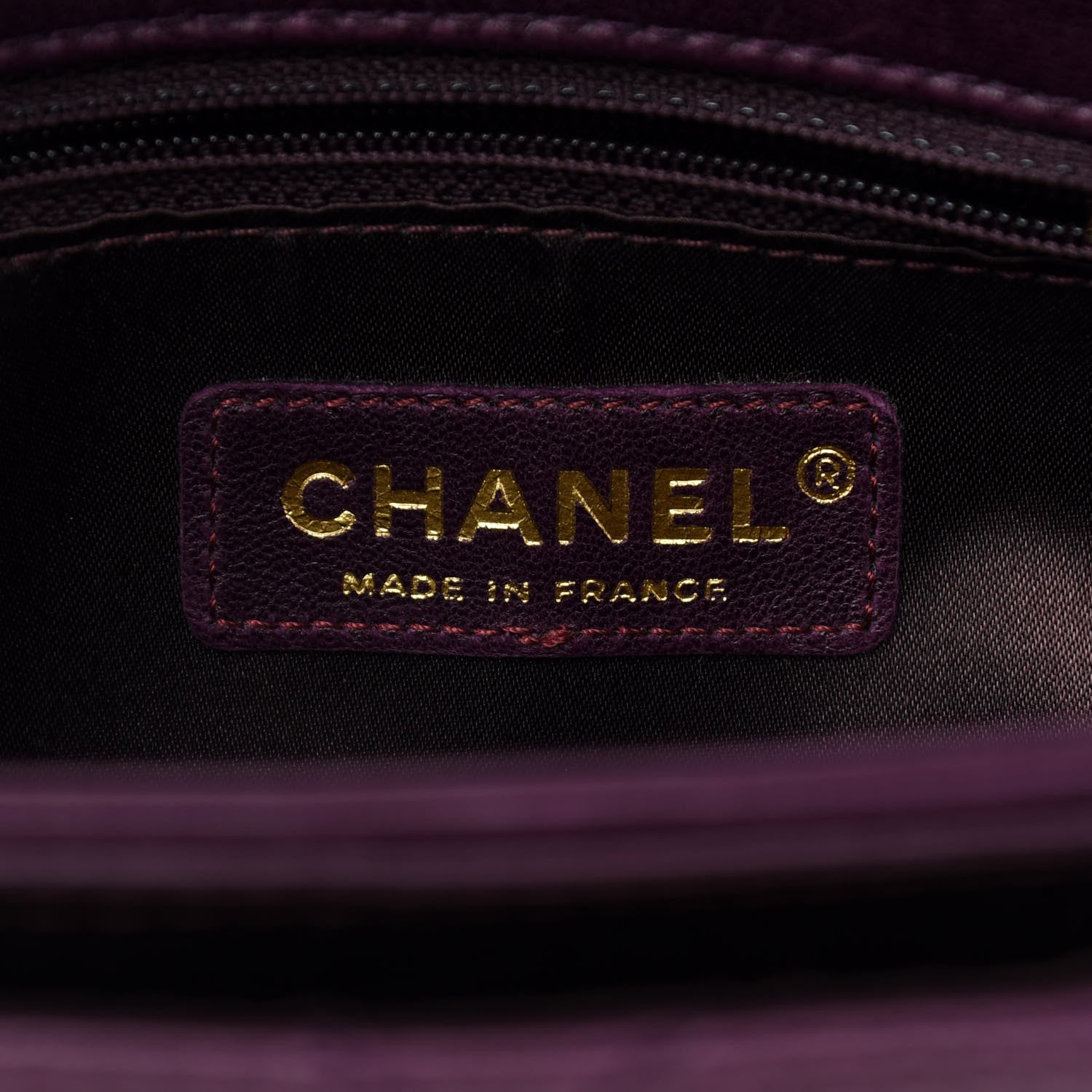Chanel Distressed Lambskin Small Lady Braid Flap Purple 6 of 9