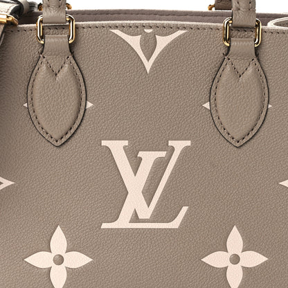 Louis Vuitton Empreinte Monogram Giant Onthego PM Tourterelle Creme 7 of 10