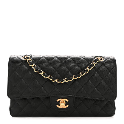 Chanel Caviar Quilted Medium Double Flap Black 1 of 10