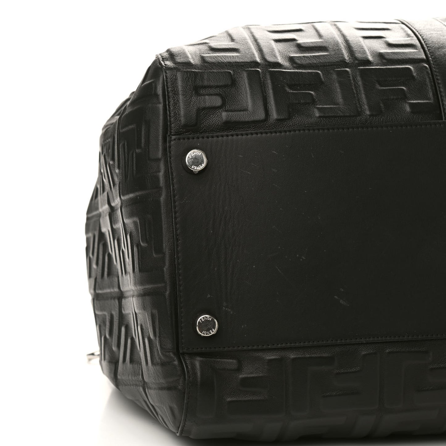 Nappa FF 1974 Embossed Holdall Bag Black