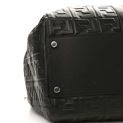 Fendi Nappa FF 1974 Embossed Holdall Bag Black 9 of 10