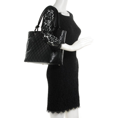 Chanel Calfskin Quilted Large Cambon Tote Black 2 of 7