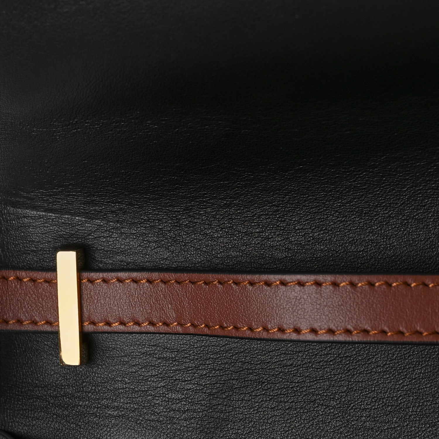 Burberry E-Canvas Monogram Stripe Small TB Bag Bridle Brown 10 of 10