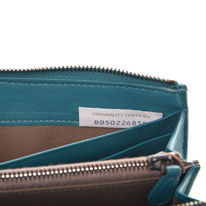 Bottega Veneta Nappa Intrecciato Wristlet Zip Wallet Canard 6 of 10