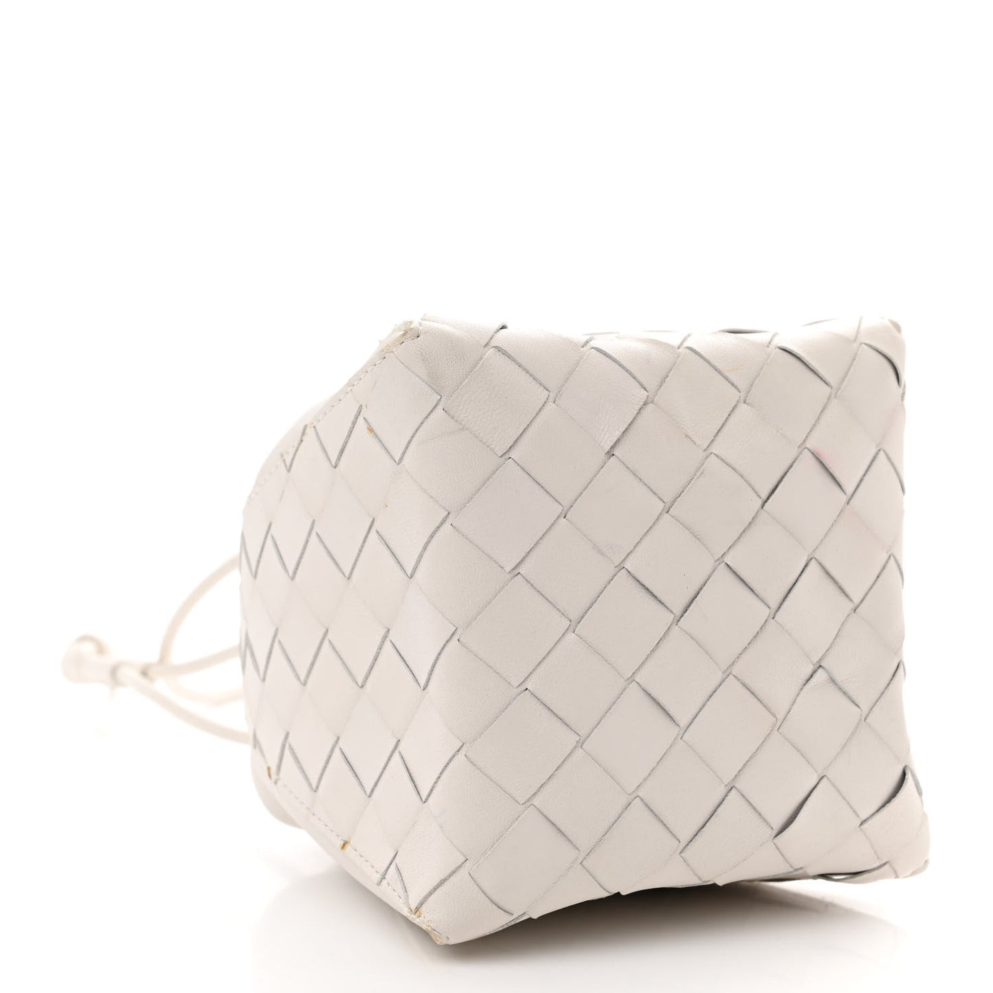 Nappa Intrecciato The Mini Knot Shoulder Bag Chalk