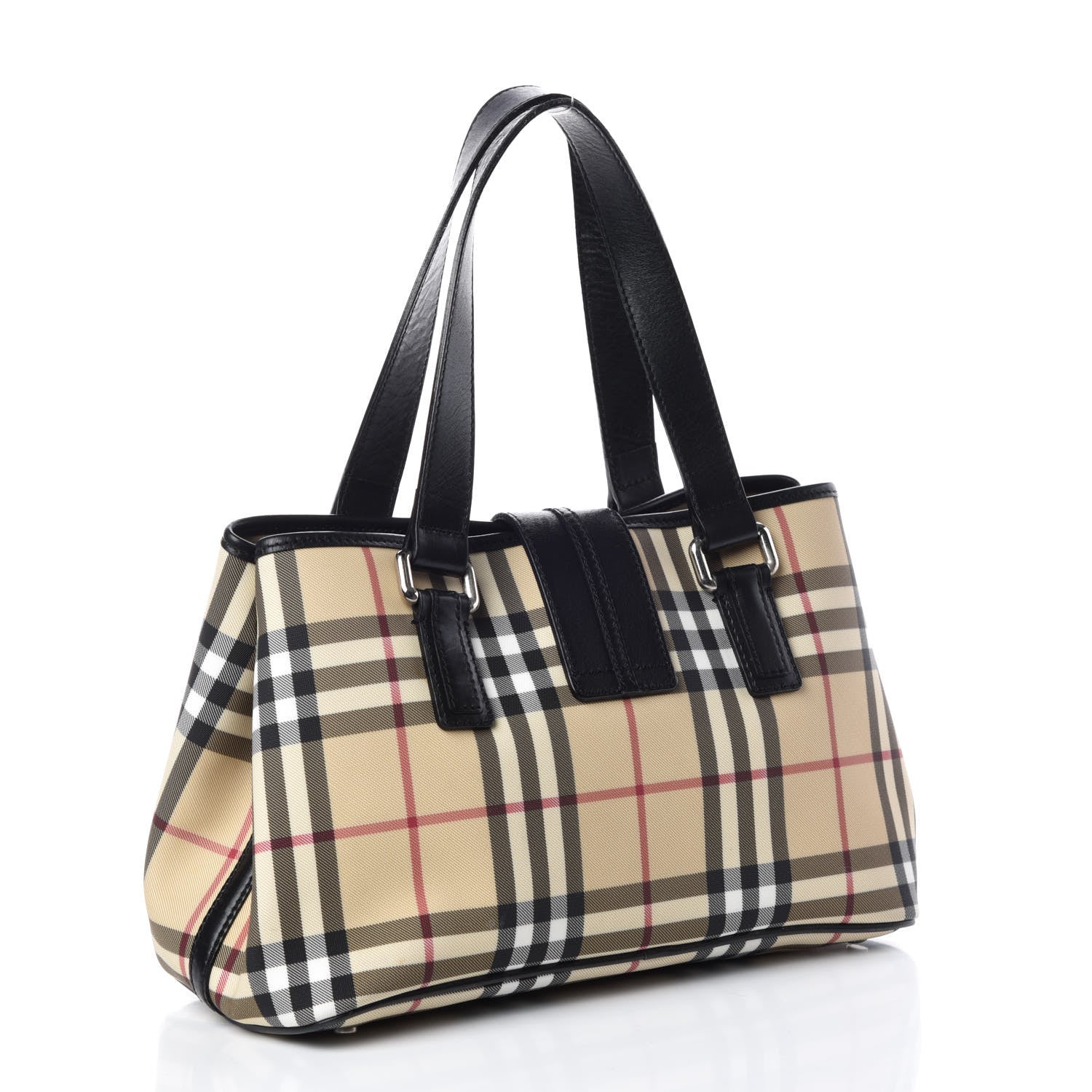 Burberry House Check Buckle Tote Black 3 of 13
