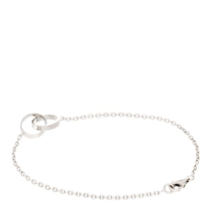 Cartier 18K White Gold Interlocking LOVE Bracelet 2 of 4