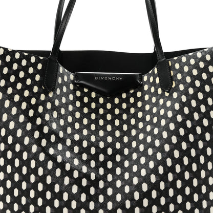 Givenchy Coated Canvas Large Antigona Tote Black White 9 of 12