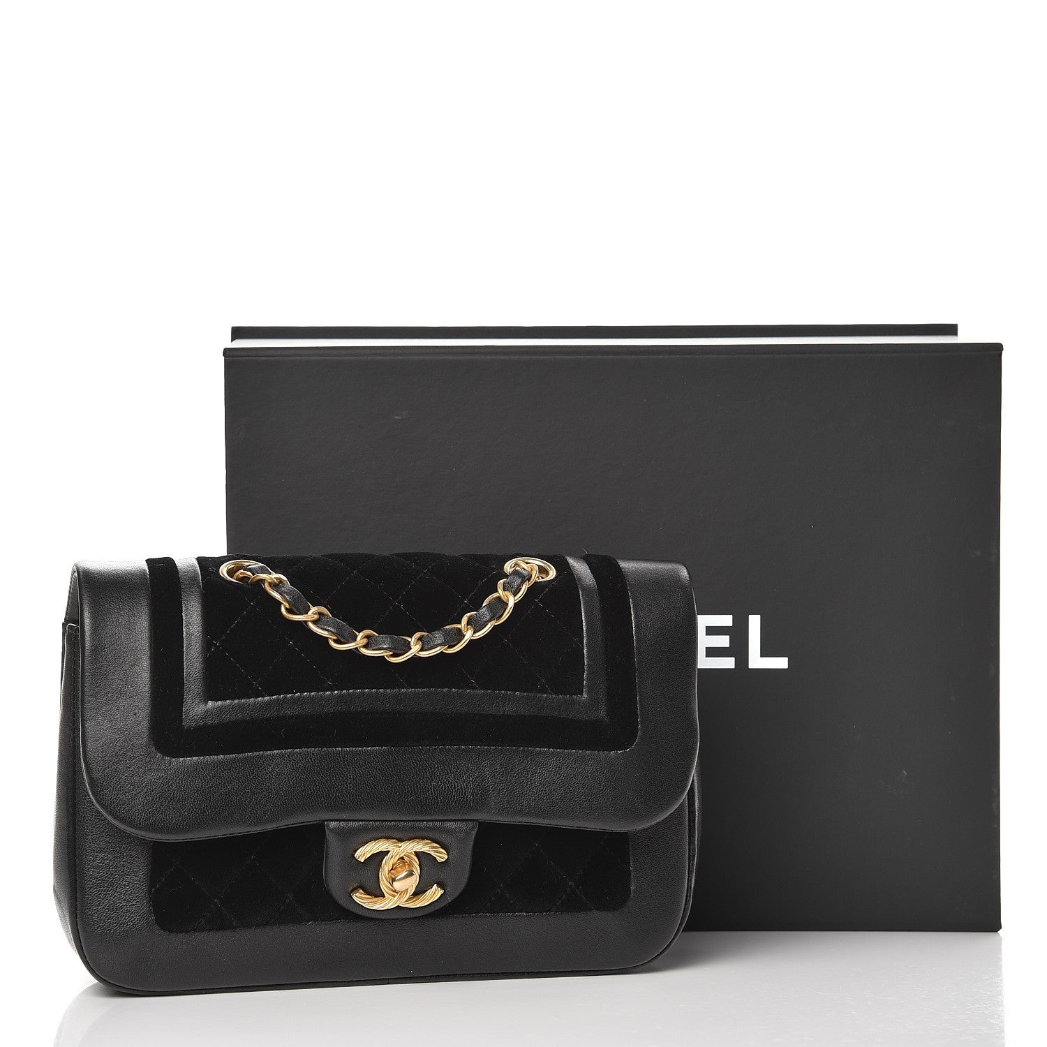 Chanel Metallic Lambskin Velvet Quilted Small Flap Black 11 of 11