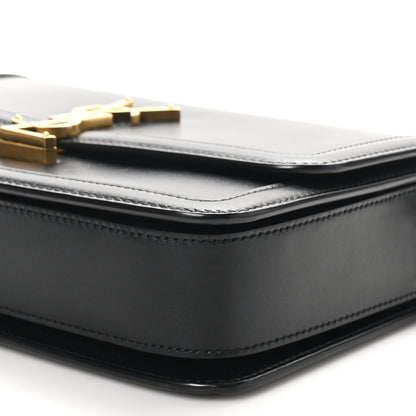 Saint Laurent Box Calfskin Monogram Medium Solferino Satchel Black 10 of 10