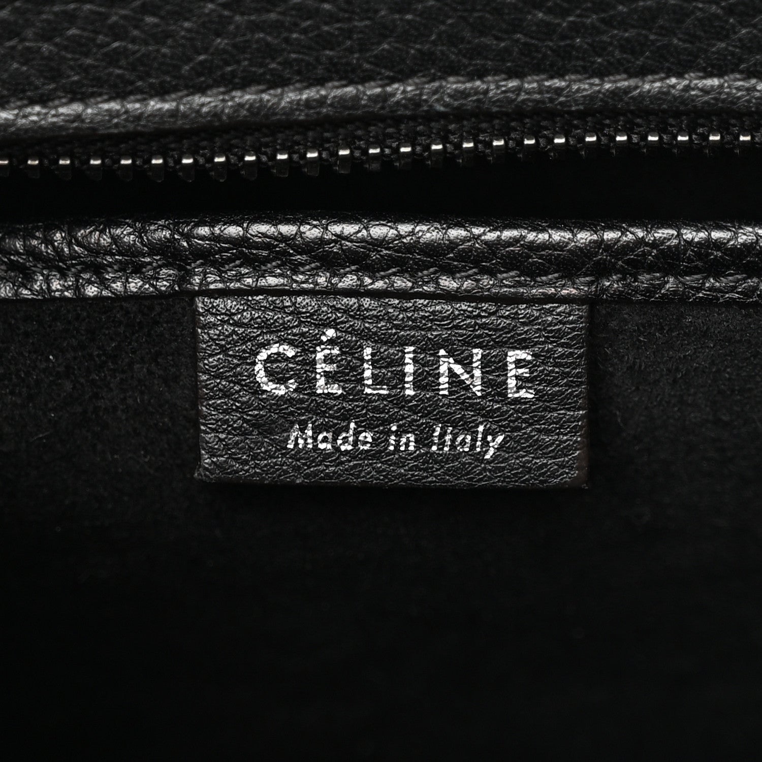 Celine Drummed Calfskin Nano Luggage Black 6 of 17